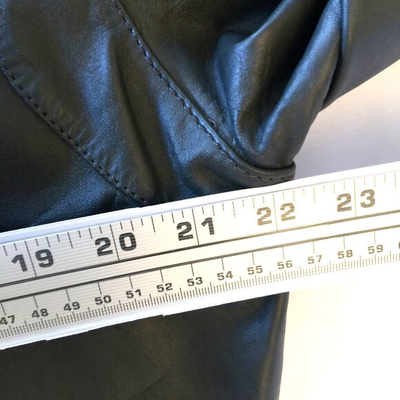 VINTAGE MEMBERS ONLY LEATHER JACKET MENS 42 FULL ZIP GRAY - Picture 11 of 16